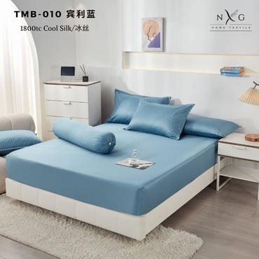 NXG 1800tc Cool Silk Fitted Sheet Set - TMB-010