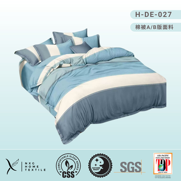 NXG SoyBean Cotton 1200TC Comforter Set - Linear Stripe Collection