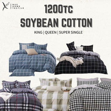 NXG SoyBean Cotton 1200tc Comforter Set - Simple Series