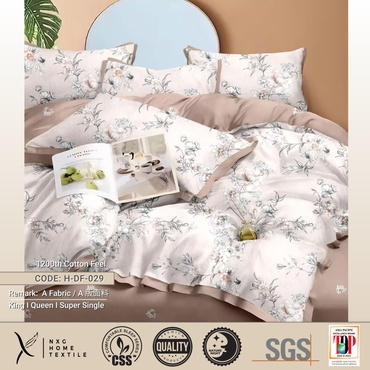 NXG SoyBean Cotton 1200TC Fitted Set - Botanical Bloom Collection