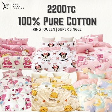 NXG 2200tc Pure Cotton Comforter Set - Cartoon Series (Girl)